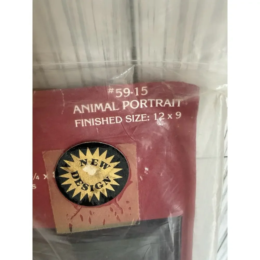 1986 Janlynn ANIMAL PORTRAIT Counted Cross Stitch Kit #59-15 - 12